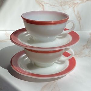 Vintage Pyrex Cups and Saucers